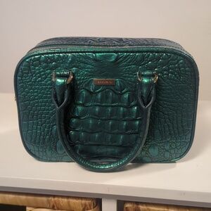 Brahmin Mara Small Satchel NWT Mystic Green Melbourne Leather Crossbody $285
